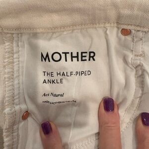 New MOTHER Half Piped Women's Ankle in Act Natural